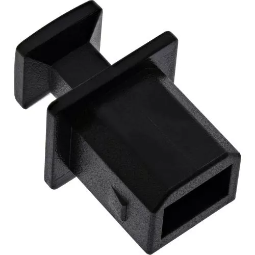 InLine Staubschutz für USB B Buchse schwarz 50er Pack