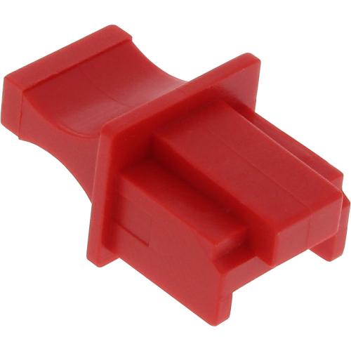 Preview: RJ45 Staubschutzkappen – rot – 100er Pack – für Netzwerkbuchsen