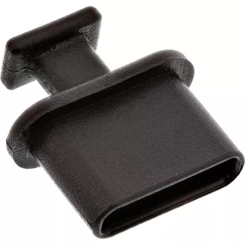 InLine® Staubschutz für USB Typ-C Buchse schwarz 50er Pack