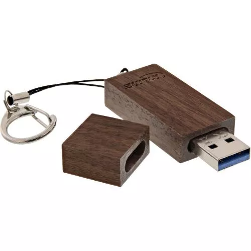 InLine® woodstick USB 3.0 Speicherstick Walnuss Holz 32GB