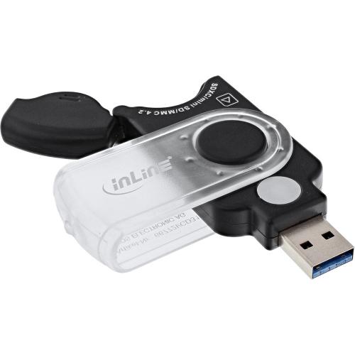 Preview: InLine® Mobile Card Reader USB 3.0 für SD/SDHC/SDXC microSD