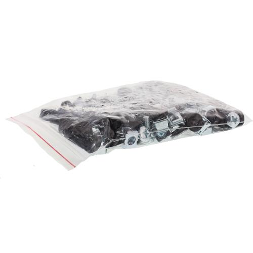 Preview: InLine® Käfigmutternset M6 x16mm je 50x Käfigmuttern Unterlegscheiben Schrauben