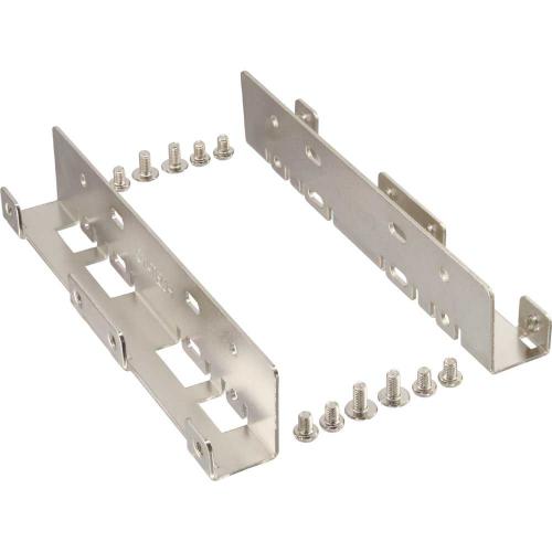 Preview: SSD-Einbauschienen für 2x 2,5" auf 3,5" – mit Schrauben