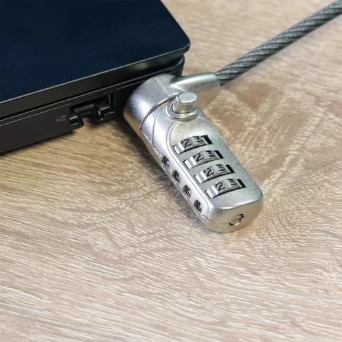 InLine® Notebook Sicherheitsschloss mit Zahlenkombination 4,4mm x 2m