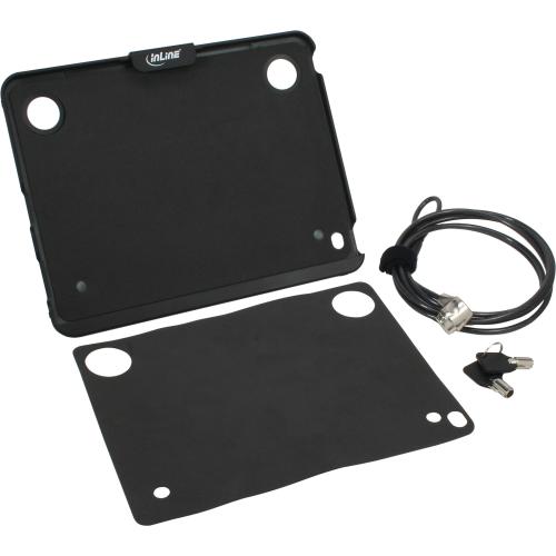 Preview: InLine® iPad Halter/Case mit Sicherheitsschloss mit Schlüssel 4,4mm x 2m