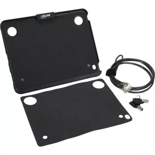 InLine® iPad Halter/Case mit Sicherheitsschloss mit Schlüssel 4,4mm x 2m