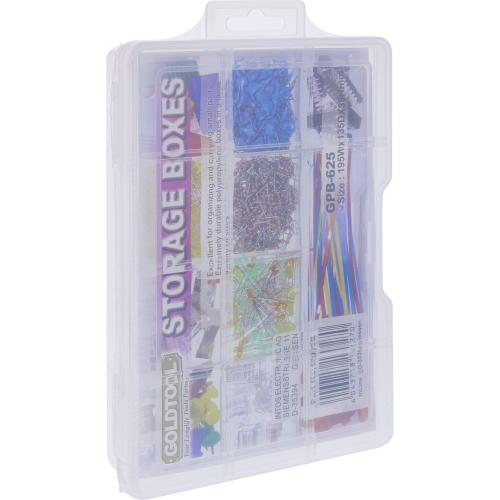 Preview: InLine® Kleinteile Leerbox 11 Fächer Abmessungen: 213x114x35mm