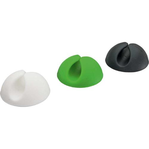 Kabel-Clips Gummi – Selbstklebend, 6 Stück, farbig gemischt