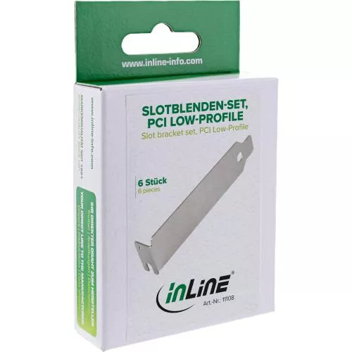PCI Slotblech Low Profile Blindblende – 6er Set