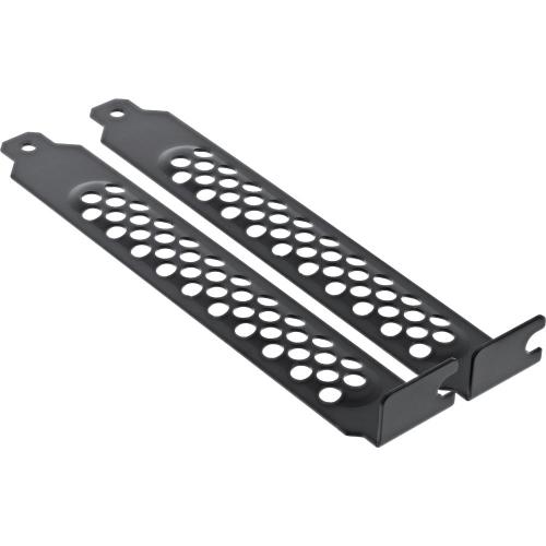Perforierte Slotbleche für PC-Gehäuse – schwarz – 2er Set