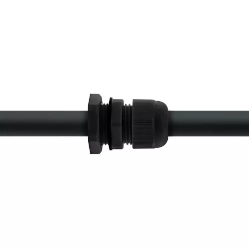 InLine® Kabeldurchführung PG 7 Nylon IP68 3,5-6mm schwarz 10 Stück