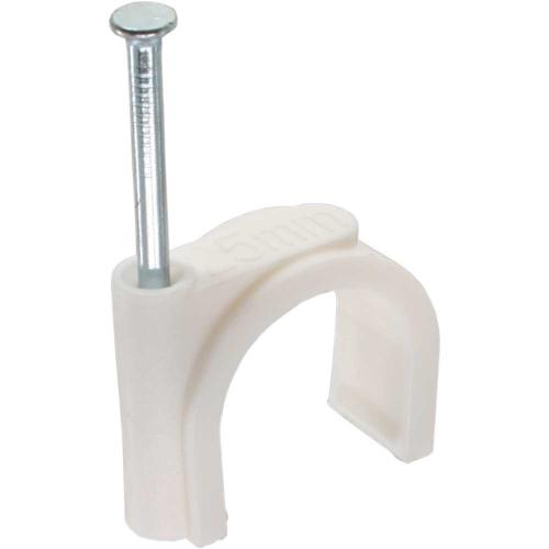 Kabelschelle – rund – 10 mm – weiß – 100 Stück