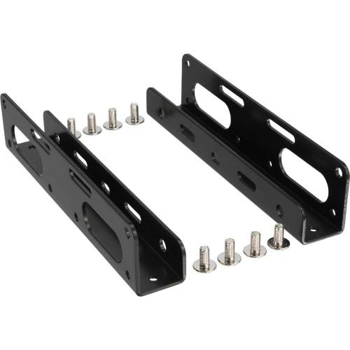 Preview: SSD-Einbauschienen 2,5" auf 3,5" – schwarz – mit Schrauben