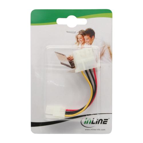 Preview: InLine® Stromadapter 8,89cm (3,5") Buchse zu 13,34cm (5,25") Stecker 6cm