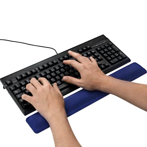 InLine® Tastatur-Pad blau Gel Handballenauflage 464x60x23mm