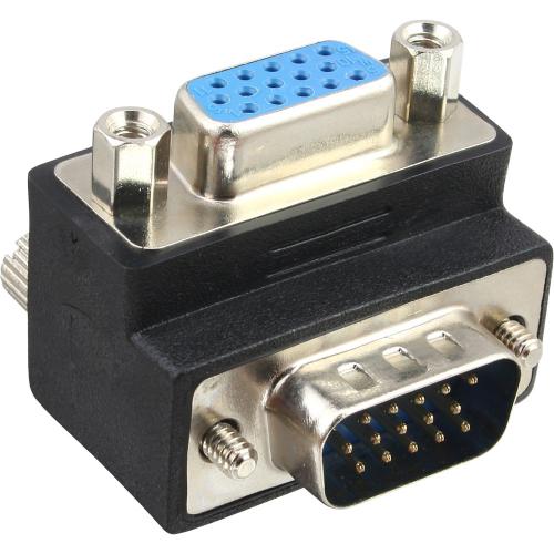 InLine® VGA Adapter 90° Winkel 15pol Stecker / Buchse