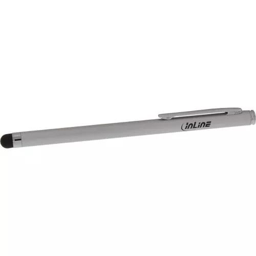 InLine® Stylus Stift für Touchscreens von Smartphone und Tablet silber