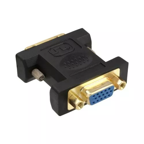 InLine® DVI-A Adapter Analog 12+5 Stecker auf 15pol HD Buchse (VGA) vergoldet