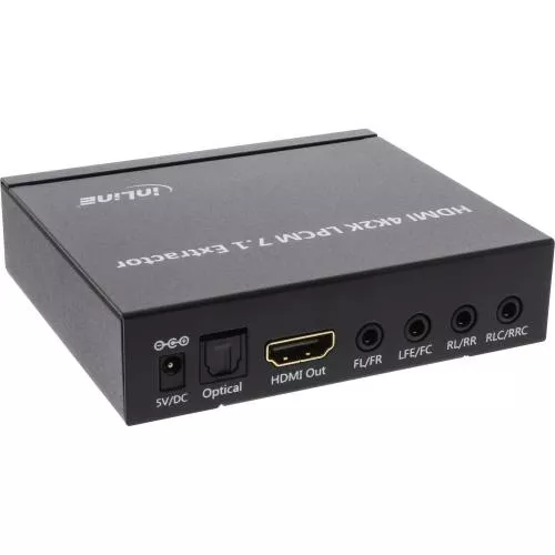 InLine® Extraktor/Signaltrenner Eingang 4K2K HDMI zu Ausgang 7.1 Audio + Toslink Audio + HDMI