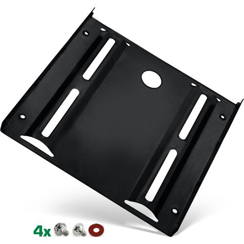 Preview: SSD-Einbaurahmen 2,5" auf 3,5" – schwarz – mit Schrauben