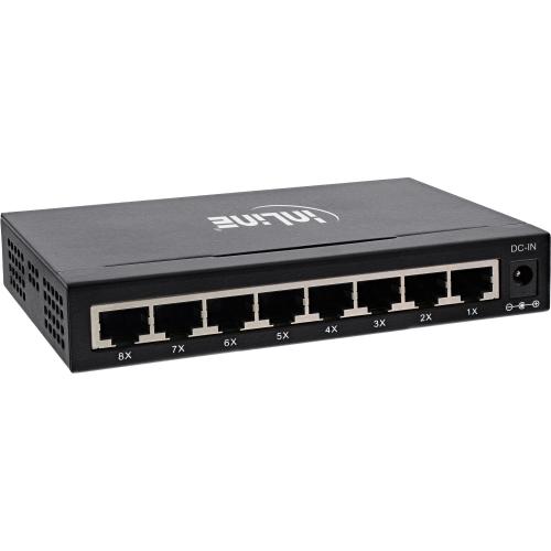 Preview: 8-Port Gigabit Switch, lüfterlos, Metall, geschirmte Ports