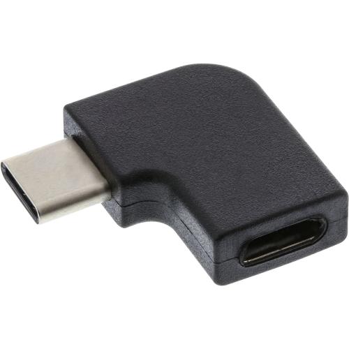 Preview: InLine® USB 3.2 Gen.2 Adapter USB-C Stecker an C Buchse gewinkelt