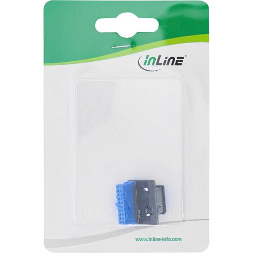 Preview: InLine® USB 3.0 zu USB 3.1 Frontpanel Key-A Adapter intern