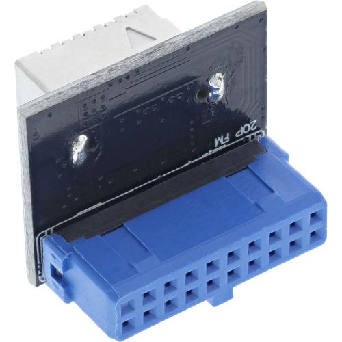 InLine® USB 3.0 zu USB 3.1 Frontpanel Key-B Adapter intern