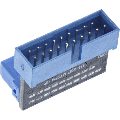 Preview: InLine® USB 3.0 Adapter intern Pfostenanschluss Stecker auf Buchse nach oben gewinkelt