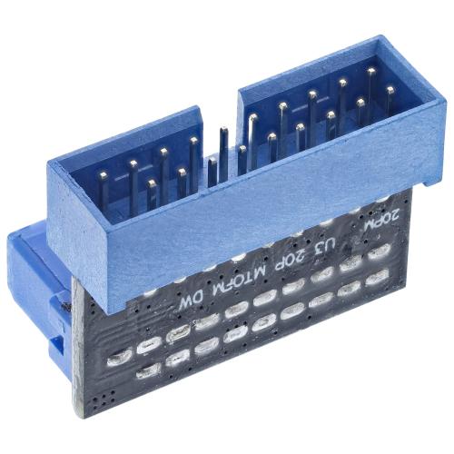 Preview: InLine® USB 3.0 Adapter intern Pfostenanschluss Stecker auf Buchse nach unten gewinkelt