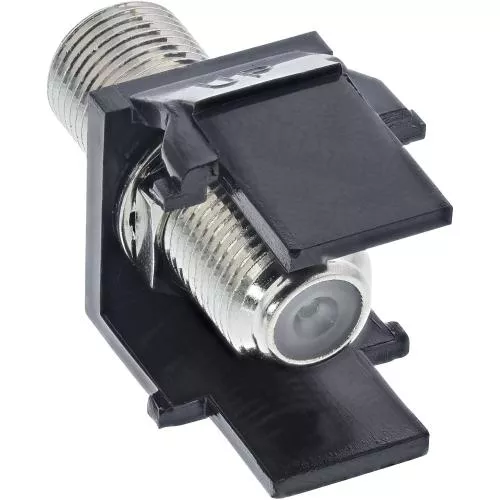 Keystone Einbauadapter F-Verbinder schwarz