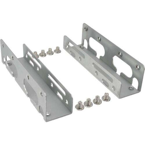 Preview: HDD-Einbauschienen 3,5" auf 5,25" – Metall – mit Schrauben