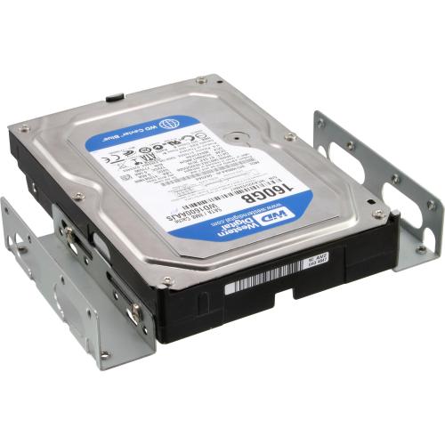 Preview: HDD-Einbauschienen 3,5" auf 5,25" – Metall – mit Schrauben