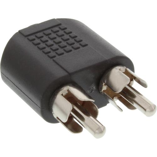 Preview: InLine® Audio Adapter 3,5mm Klinke Buchse Stereo an 2x Cinch Stecker