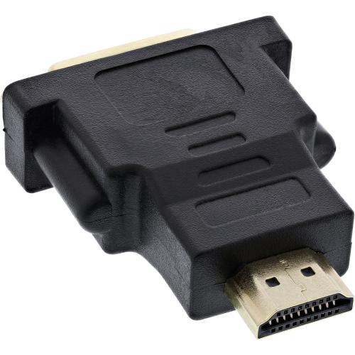 InLine® HDMI-DVI Adapter HDMI Stecker auf DVI Buchse 4K2K kompatibel vergoldete Kontakte
