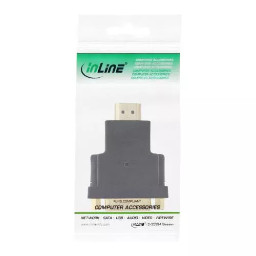 HDMI-DVI Adapter – HDMI Stecker auf DVI Buchse, 4K kompatibel, vergoldete Kontakte