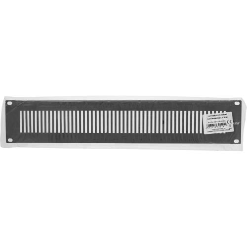 Preview: InLine® 19" Blindplatte perforiert 2HE RAL 9005 schwarz