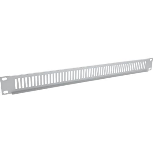 Preview: InLine® 19" Blindplatte perforiert 1HE RAL 7035 grau