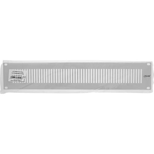 Preview: InLine® 19" Blindplatte perforiert 2HE RAL 7035 grau