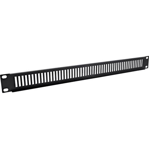 Preview: InLine® 19" Blindplatte perforiert 1HE RAL 9005 schwarz