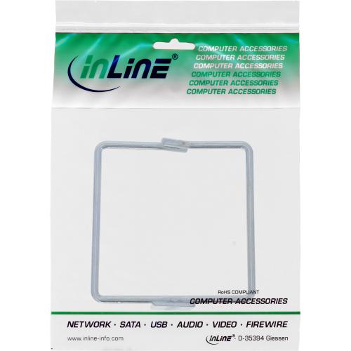 InLine® Kabelbügel Metall verzinkt 80x80mm