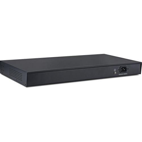 Preview: 16-Port PoE++ Gigabit Switch, 2x SFP, LCD, 300W, 19" Rack