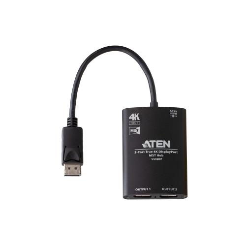 ATEN VS92DP Video-Splitter True 4K DisplayPort 2-fach MST Hub