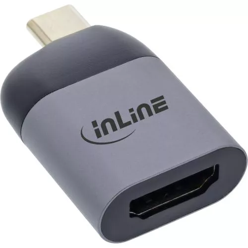 InLine® USB Display Konverter USB Typ-C Stecker zu HDMI Buchse (DP Alt Mode) 4K2K