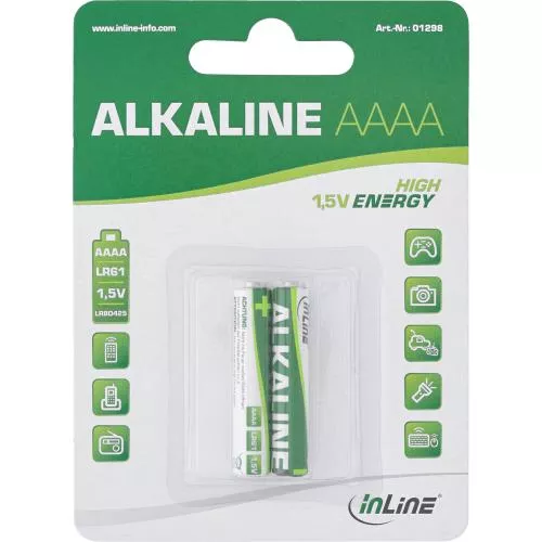 InLine 2er Batterien AAAA 1,5V Alkaline