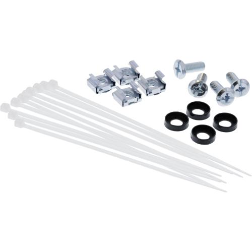 Preview: Patchpanel Leerblech – 12-fach, 10" (25,4 cm), 1HE, lichtgrau (RAL 7035), für Keystone Snap-In Module