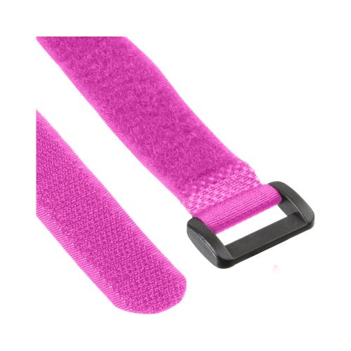 InLine® Klettschlaufen 20x200mm 10er pink