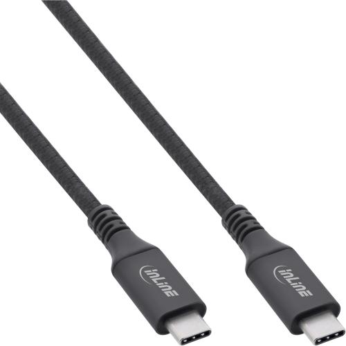 InLine® USB4 Kabel, USB-C Stecker/Stecker, 8K60Hz, schwarz