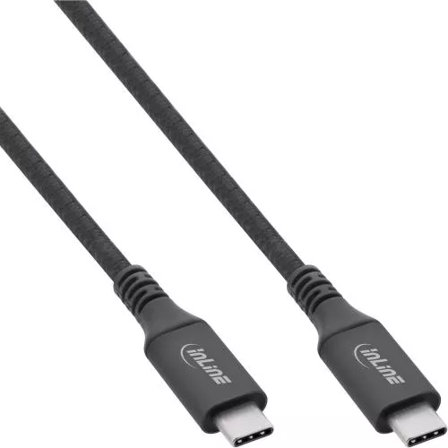 InLine® USB4 Kabel USB Typ-C Stecker/Stecker schwarz
