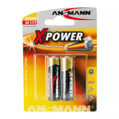 ANSMANN 5015613 Alkaline Batterie Mignon AA 2er-Pack